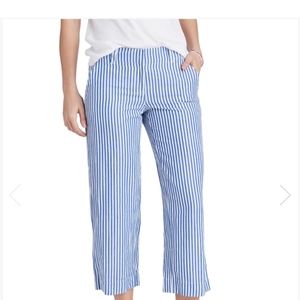 linen stripe catamaran pants NWT size 6